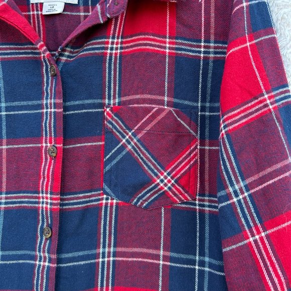 Field‎ & Stream Women's Flannel Button Down Size Large - Picture 2 of 6